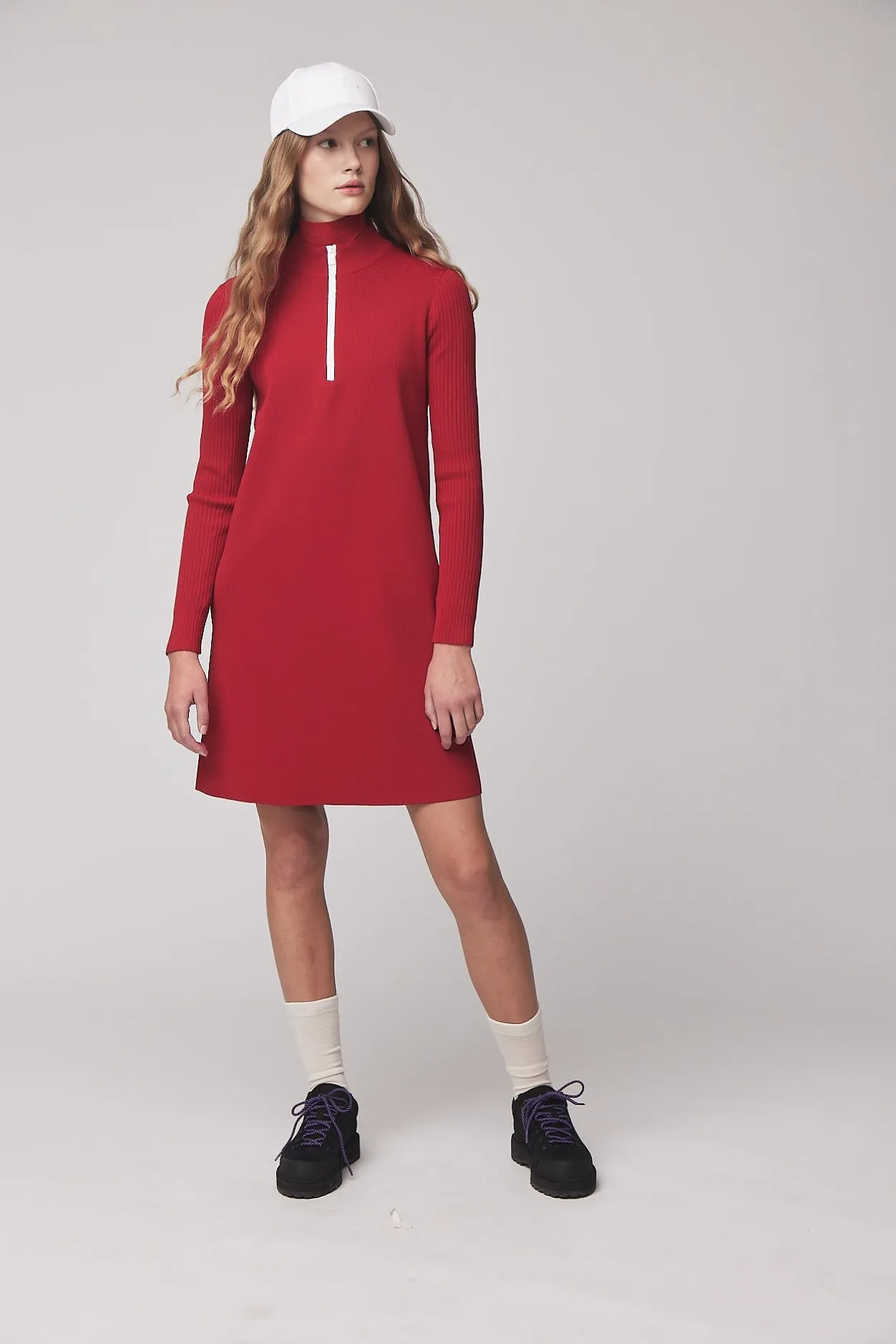 1/4 Zip Sweater Dress