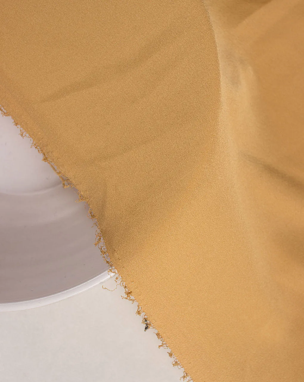 Beige Plain Crepe Fabric