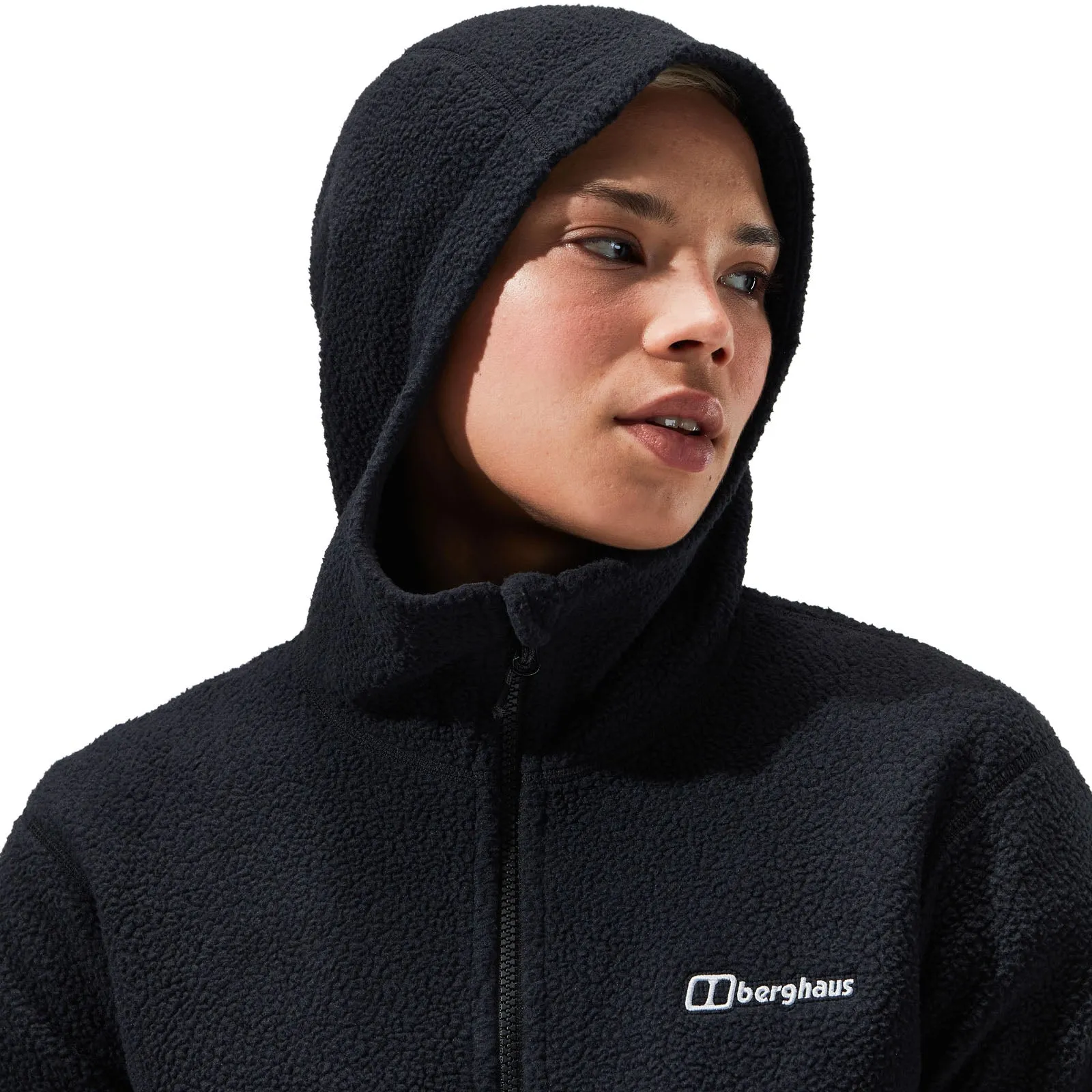 Berghaus Womens Anagram Full Zip Hooded Fleece Jacket - Black