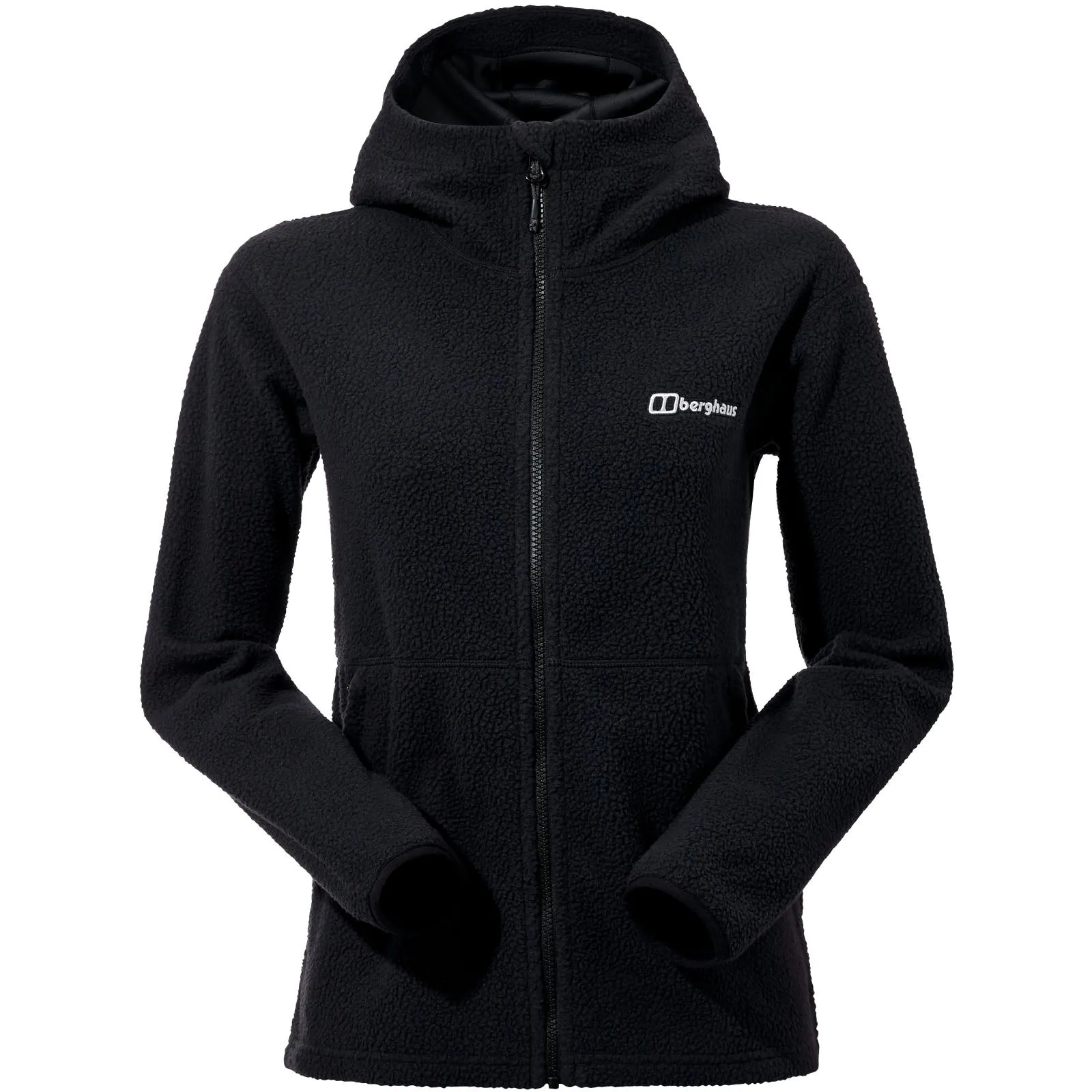 Berghaus Womens Anagram Full Zip Hooded Fleece Jacket - Black