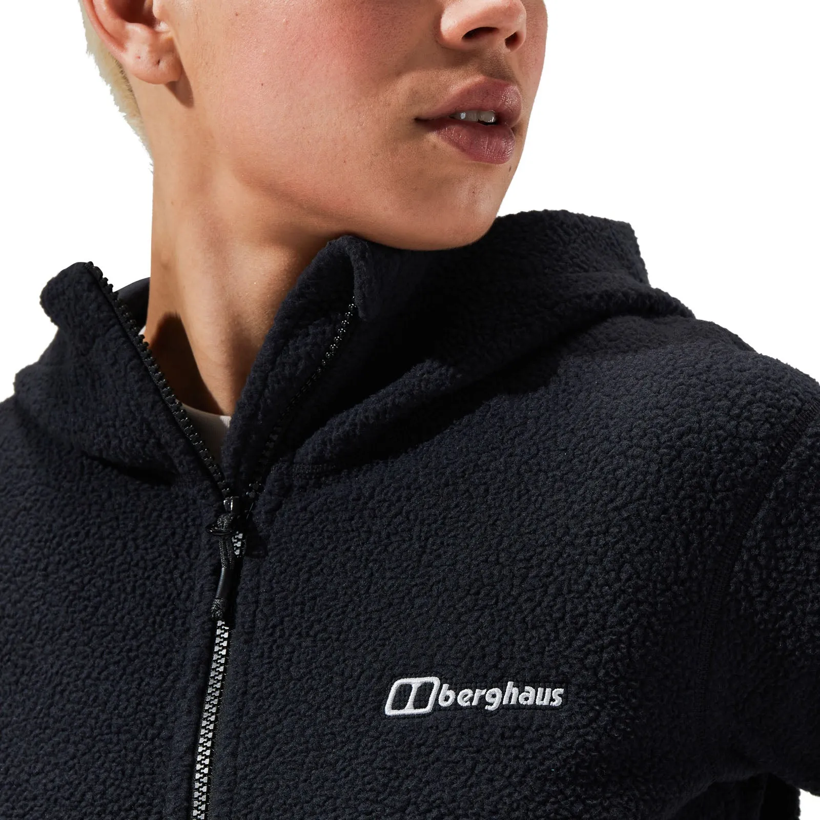 Berghaus Womens Anagram Full Zip Hooded Fleece Jacket - Black