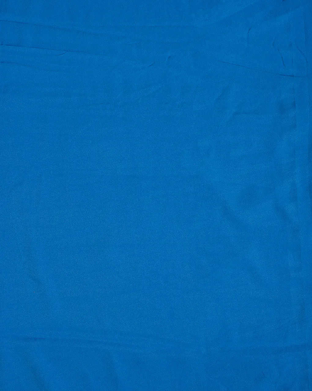 Blue Plain Crepe Fabric