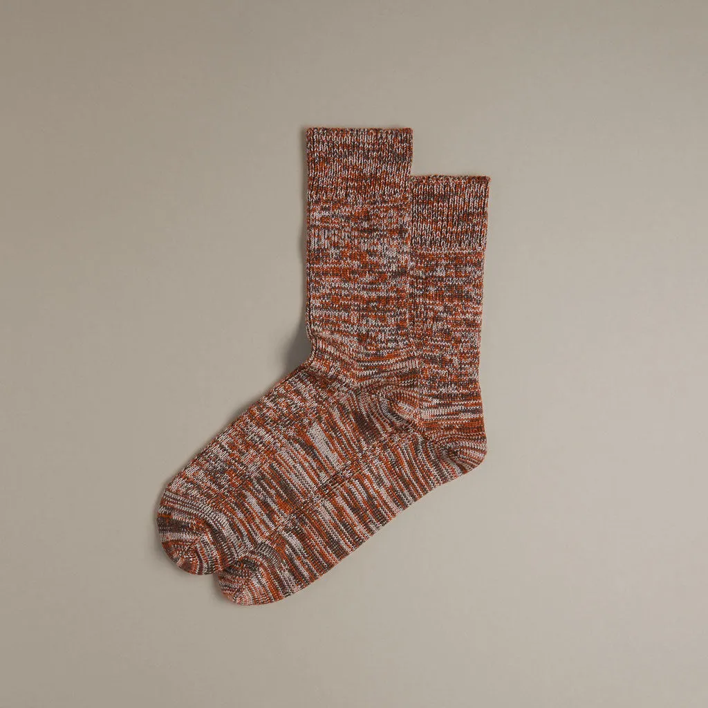 Chunky Merino Socks - Rust