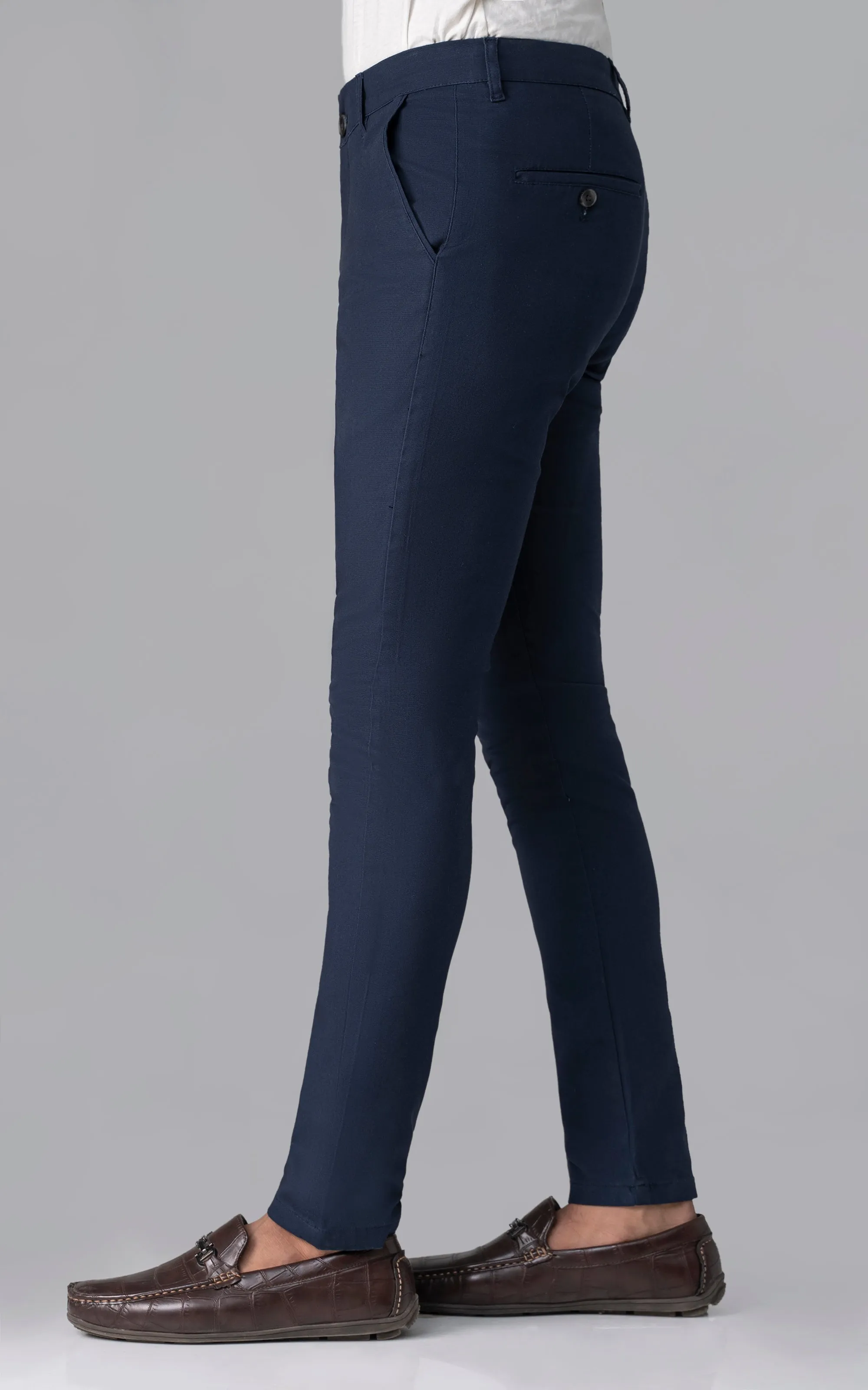 CROSS POCKET DOBBY PANT NAVY