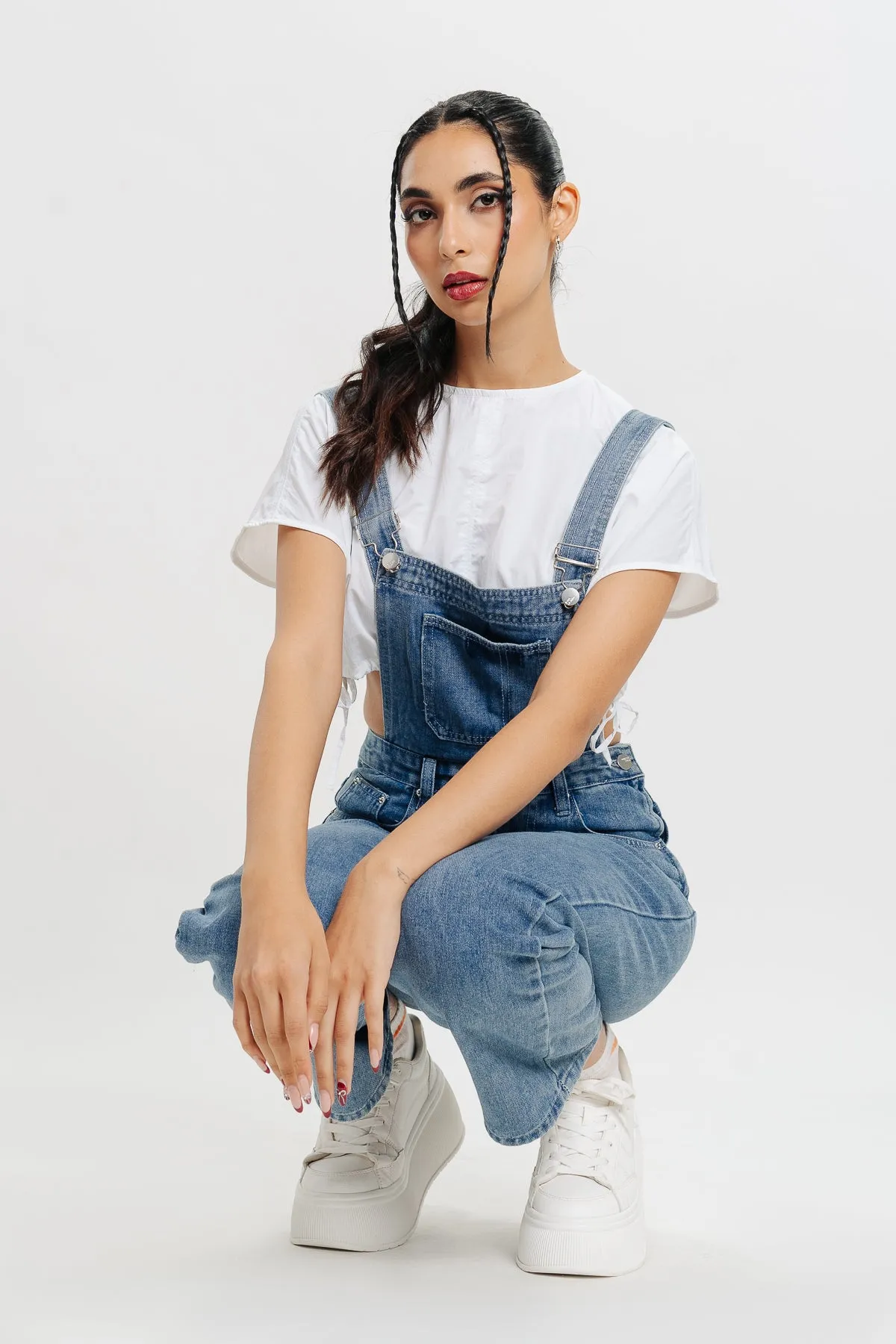 Denim Straight Fit Dungaree