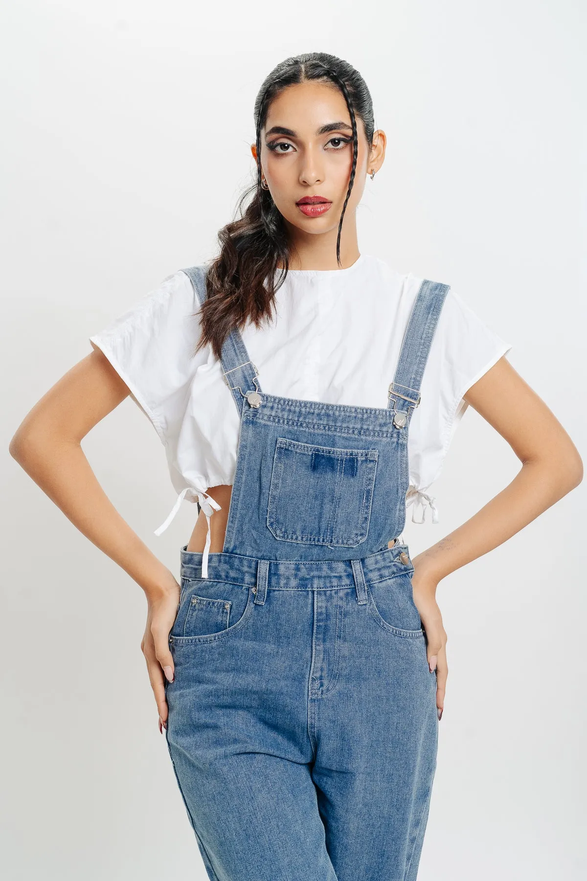 Denim Straight Fit Dungaree