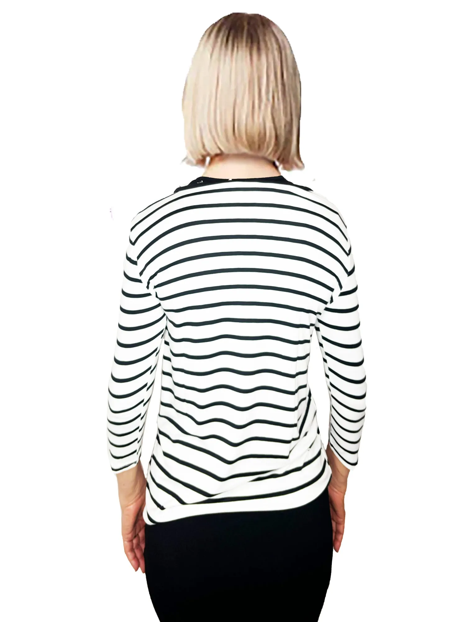 Doublju Effortless Striped Tee