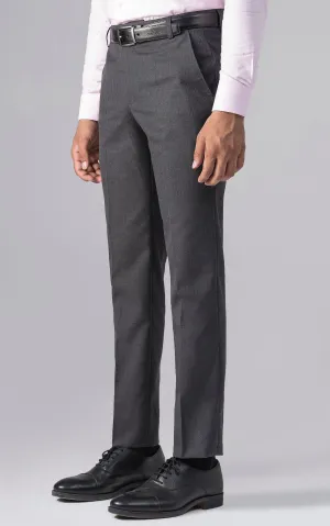 DRESS PANT  SLIM FIT CHARCOAL GREY SELF