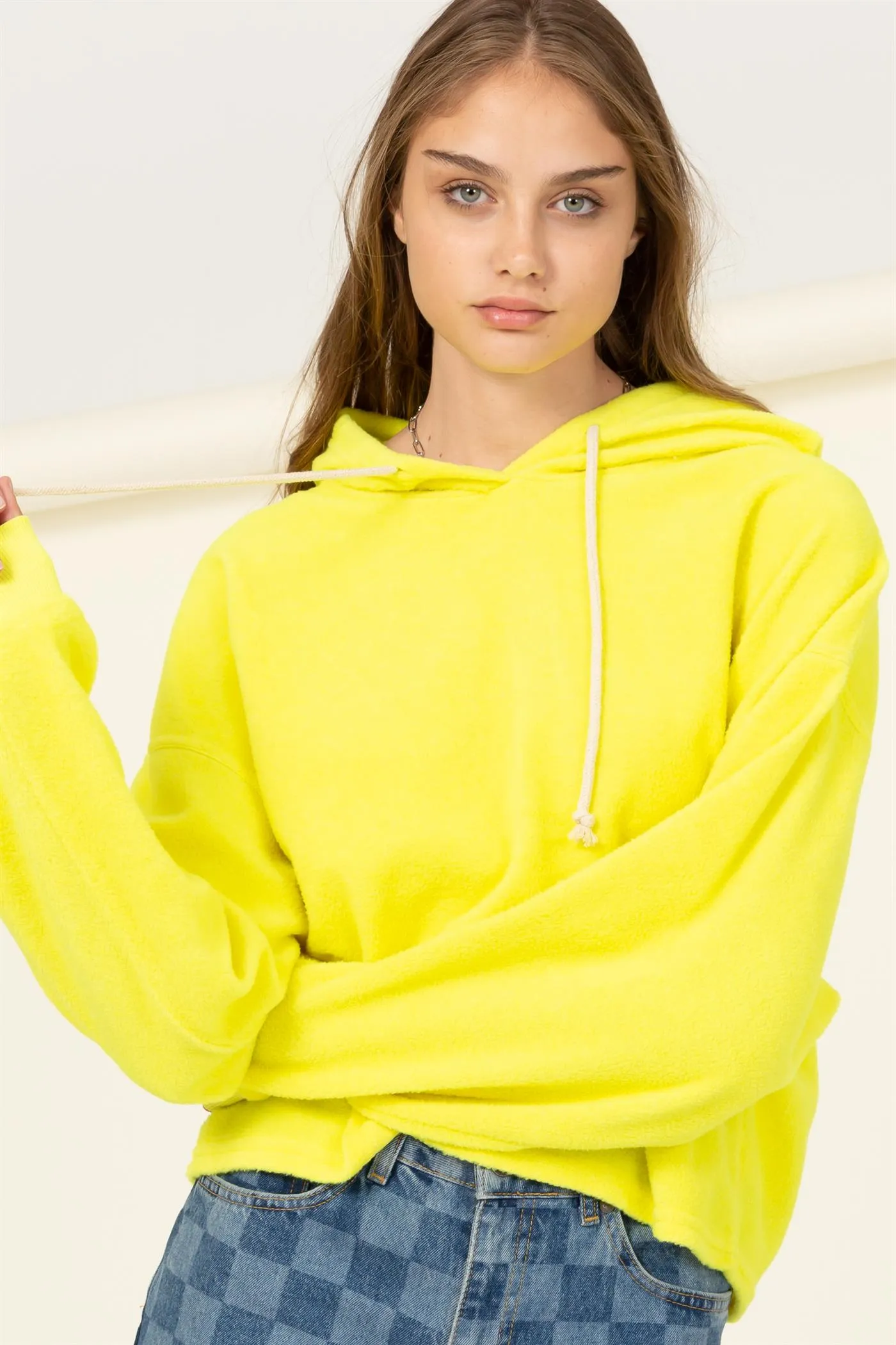 DZ22A469-OVERSIZED BALLOON SLEEVE HOODIE