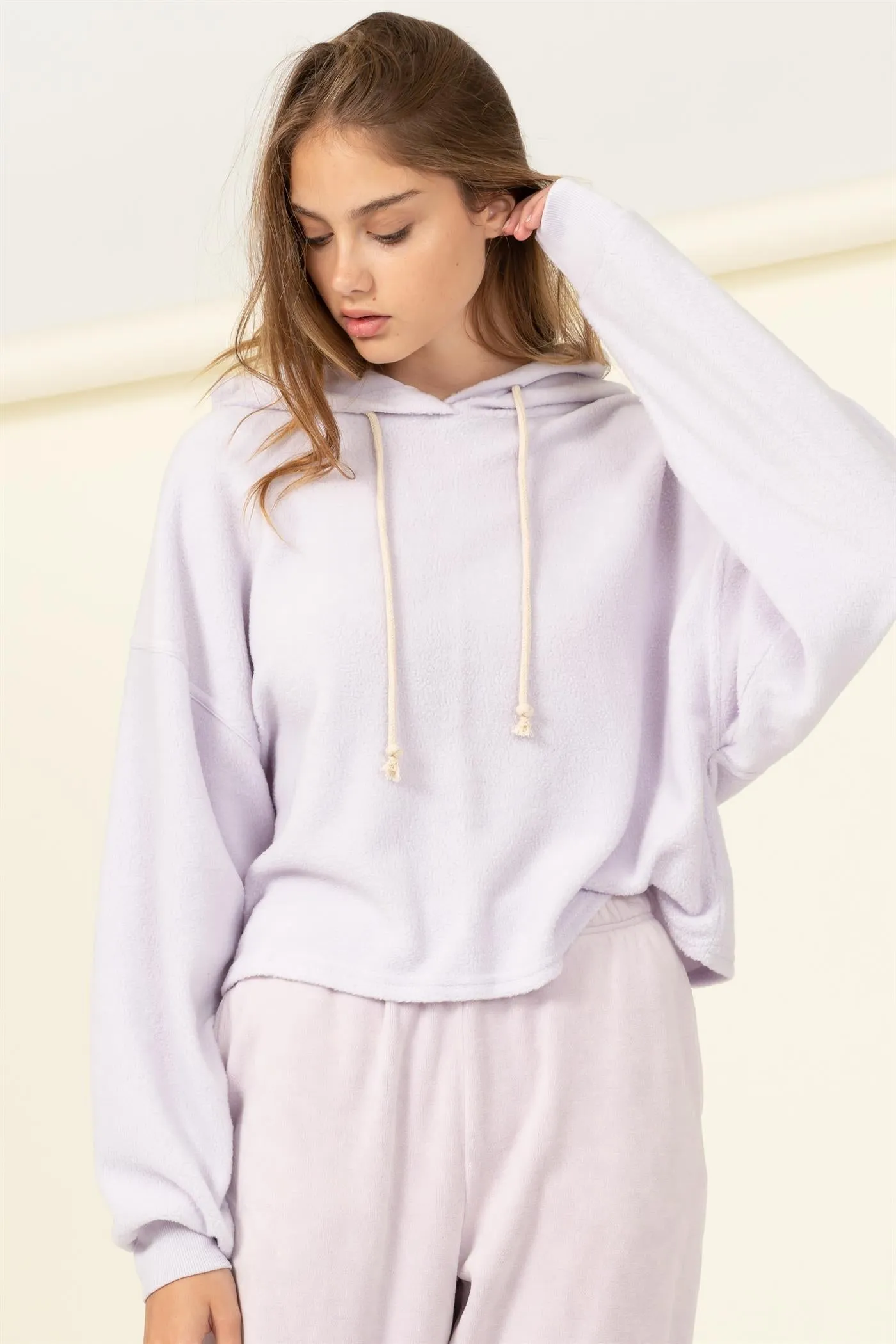 DZ22A469-OVERSIZED BALLOON SLEEVE HOODIE