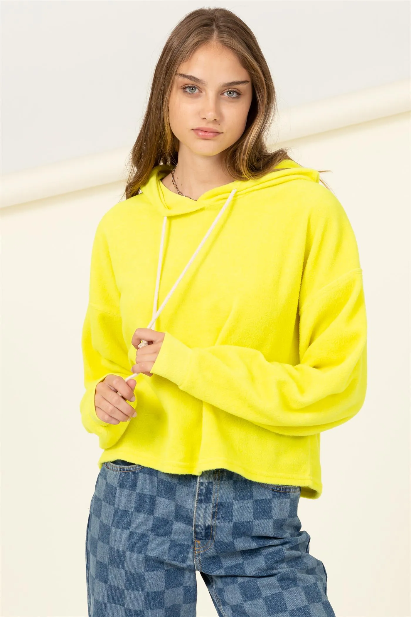 DZ22A469-OVERSIZED BALLOON SLEEVE HOODIE