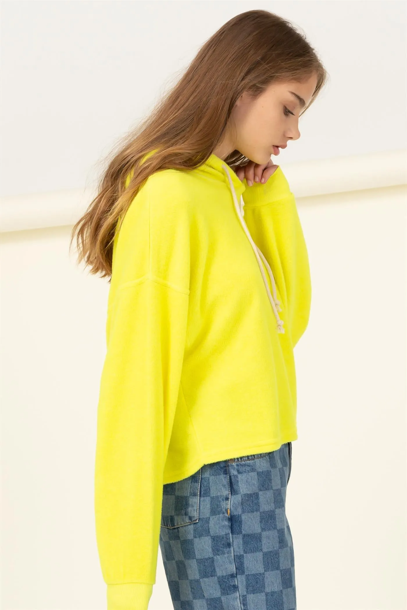 DZ22A469-OVERSIZED BALLOON SLEEVE HOODIE