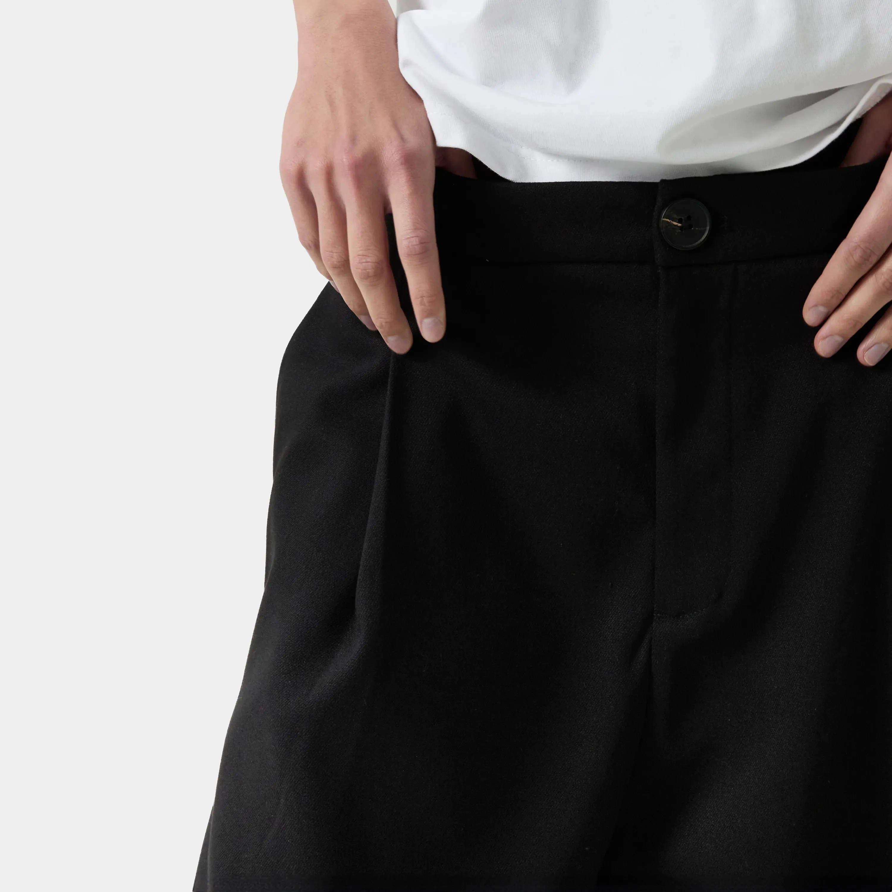 Fellas Tailored Black Oyster Pants