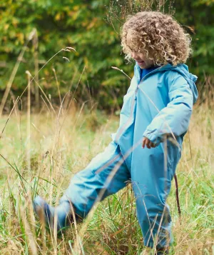 Fleece Lined Puddle Suit - Blue  Sky