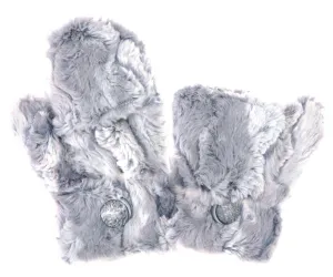 Flip Top Mittens - Luxury Faux Fur in Winter River  Sold Out!