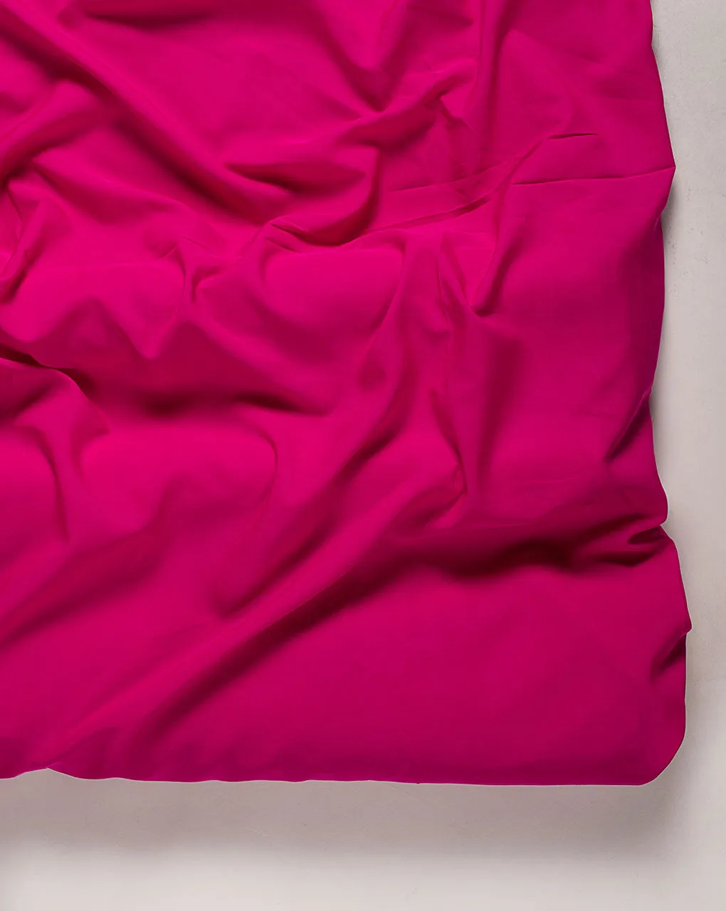 Fuchsia Plain Crepe Fabric