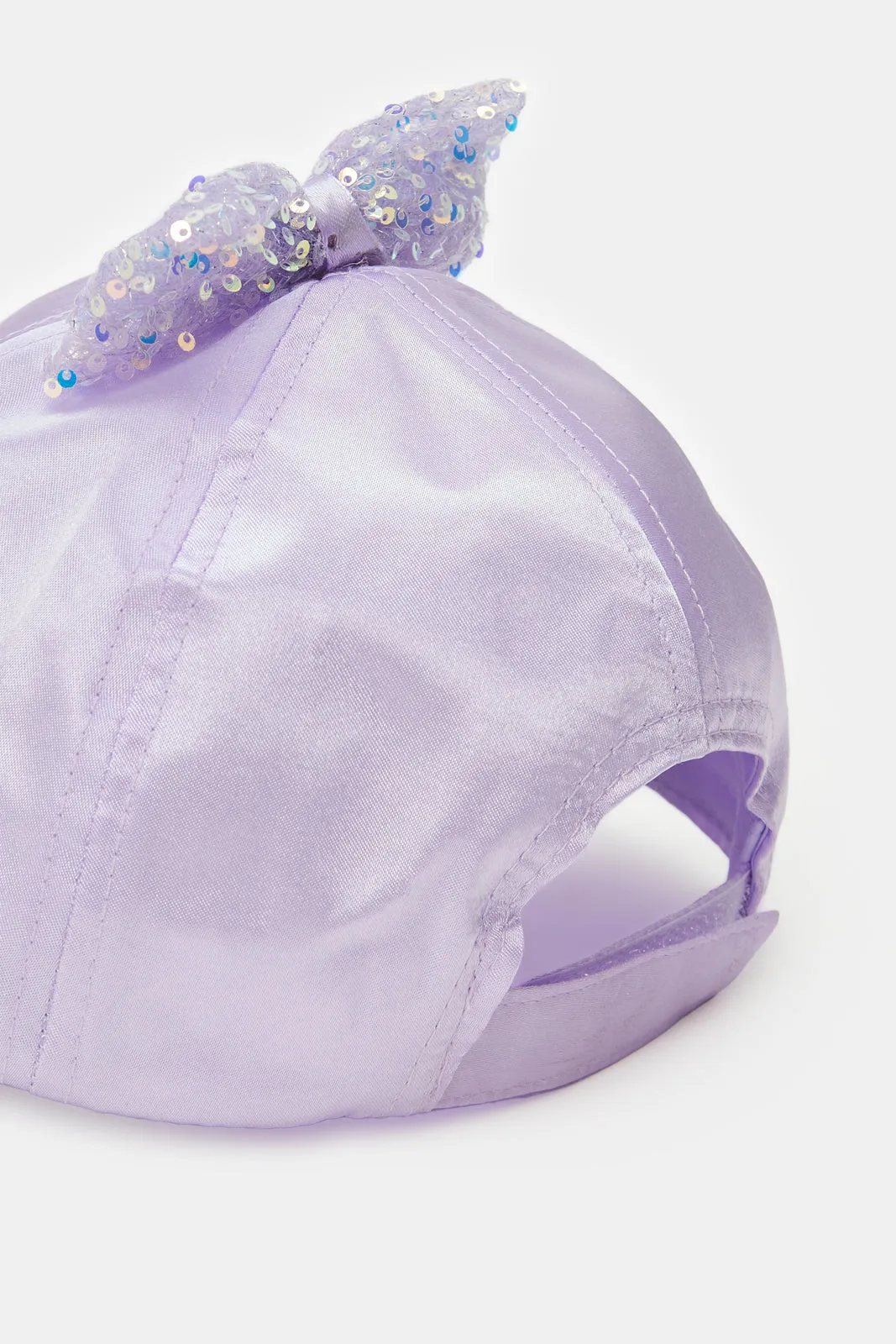 Girls Lilac Embellished Cap