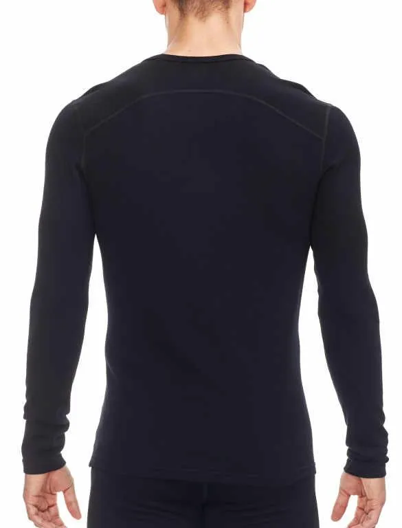 icebreaker Merino Base Layer Men's 260 Tech Top Long Sleeve Crewe - Black L, Cargo XL, XXL