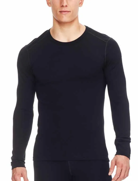 icebreaker Merino Base Layer Men's 260 Tech Top Long Sleeve Crewe - Black L, Cargo XL, XXL