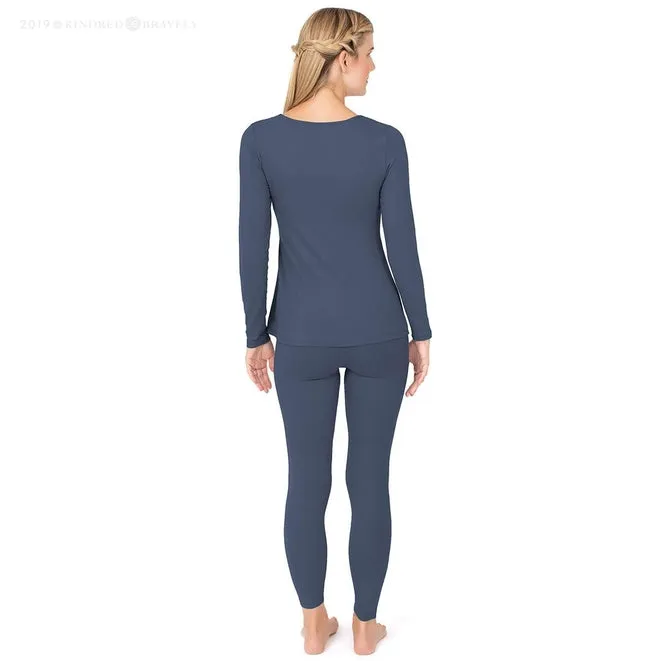 Jane Nursing Pajama Set - Slate Blue