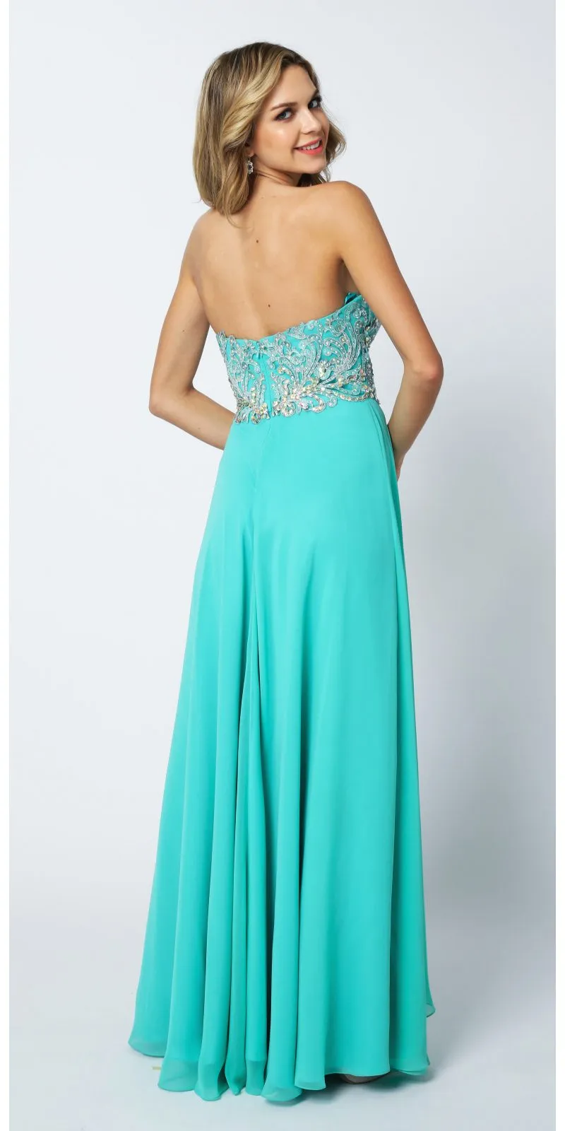 Juliet 553 Layered Strapless Sweetheart Neckline Prom Dress