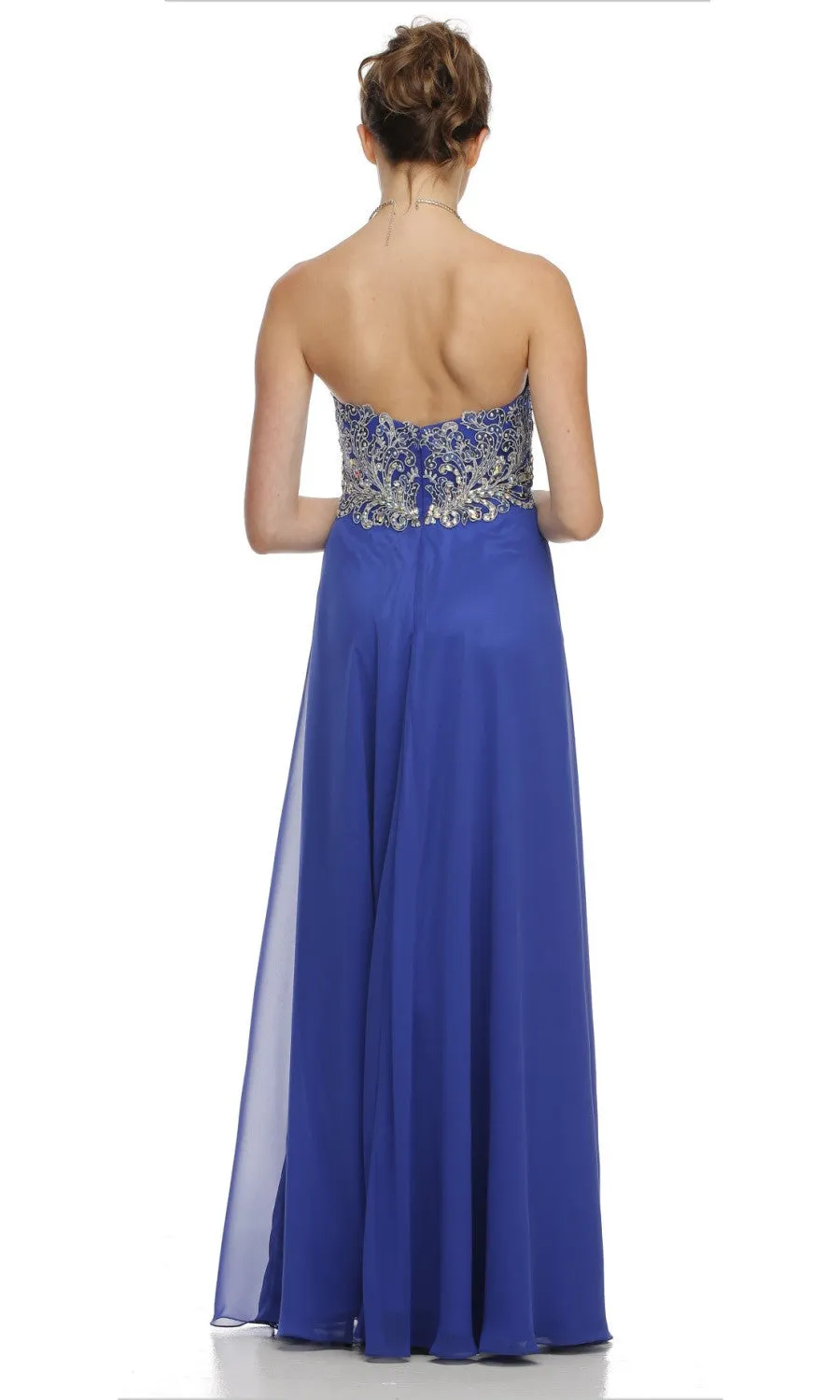 Juliet 553 Layered Strapless Sweetheart Neckline Prom Dress