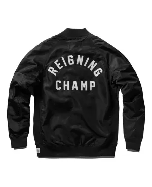 Logo Stadium Jacket Lightweight Satin Black