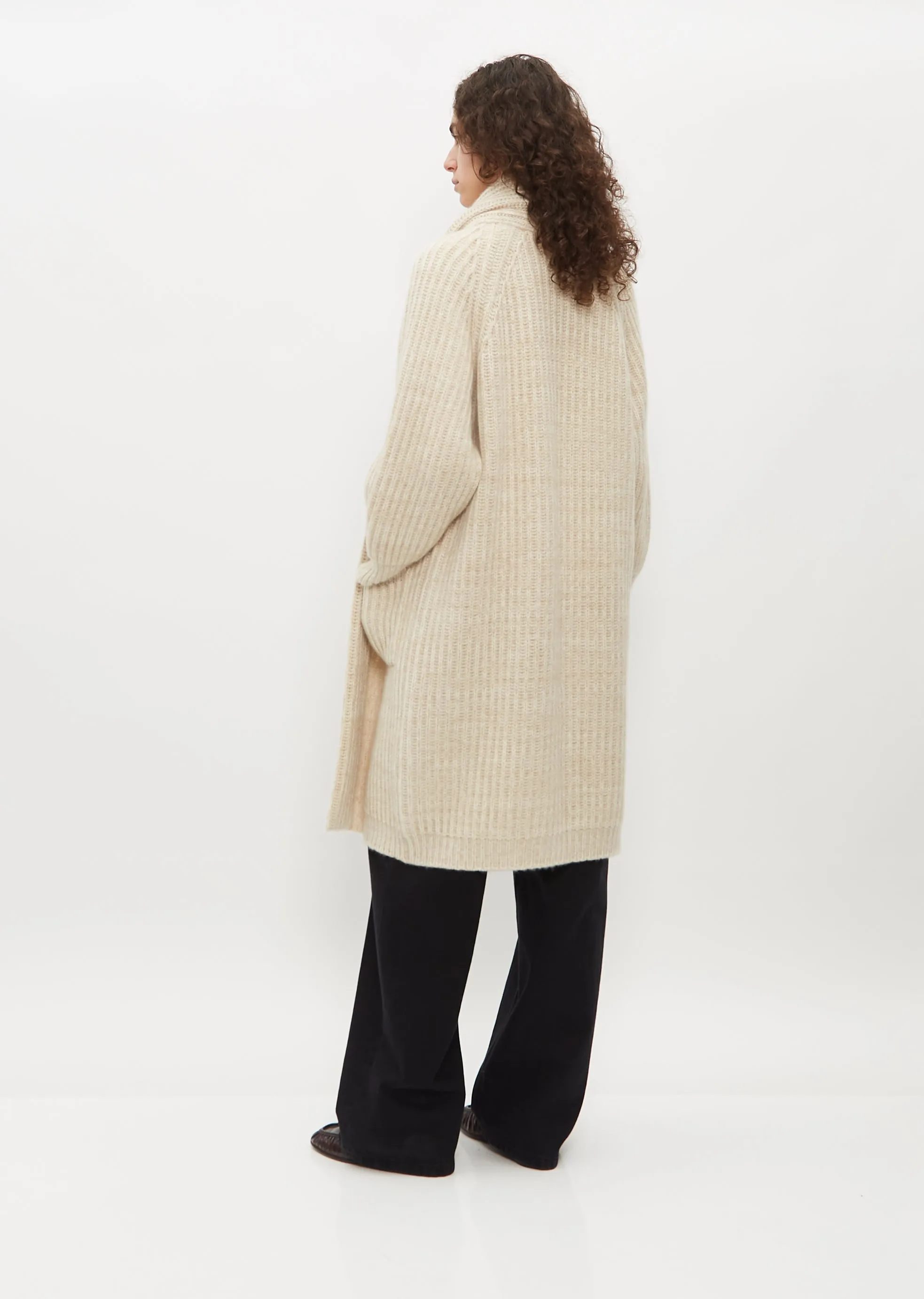 Lounge Knitted Coat — Light Mix