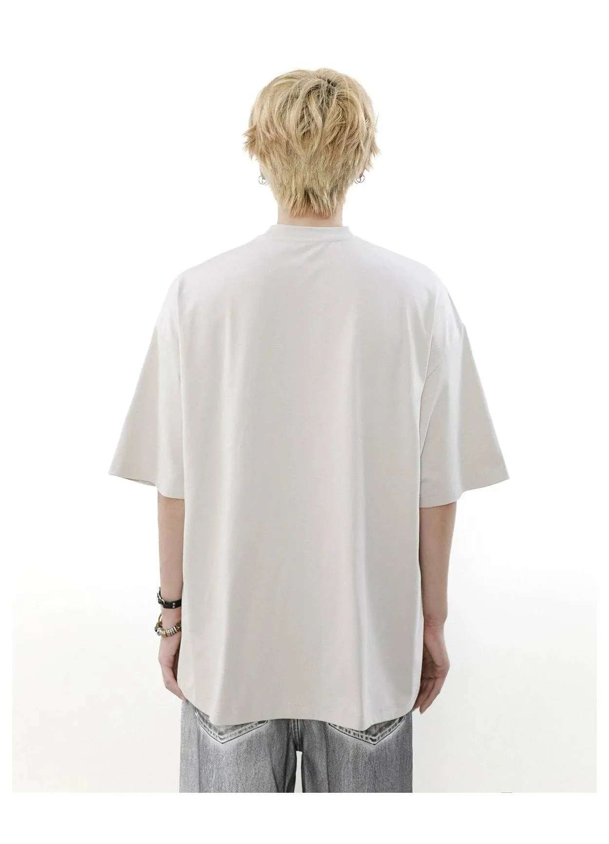 Mrnearly Minimalist Logo Oversized Tee - Unisex Urban Streetwear Essential