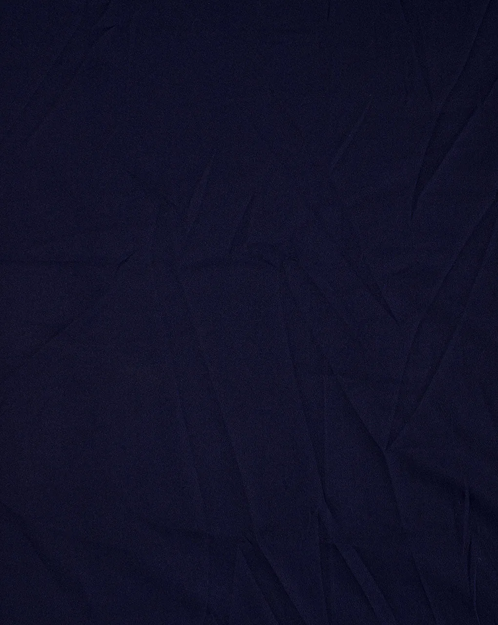 Navy Blue Plain Crepe Fabric