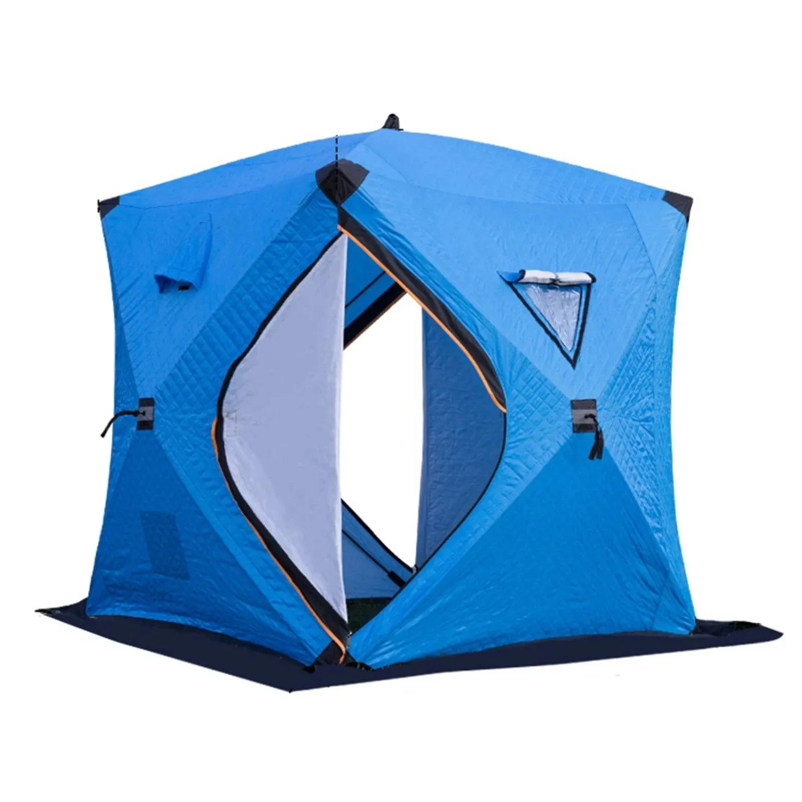 Portable Winter Ice Fishing Tent Outdoor Winter Camping Tent Thickened Warm Three-layers Cotton Shelter Waterproof Windproof