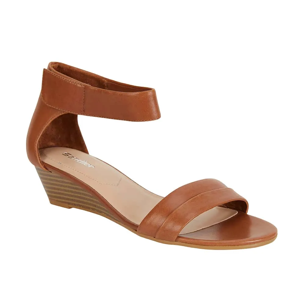 Quartz Heel in Cognac Leather