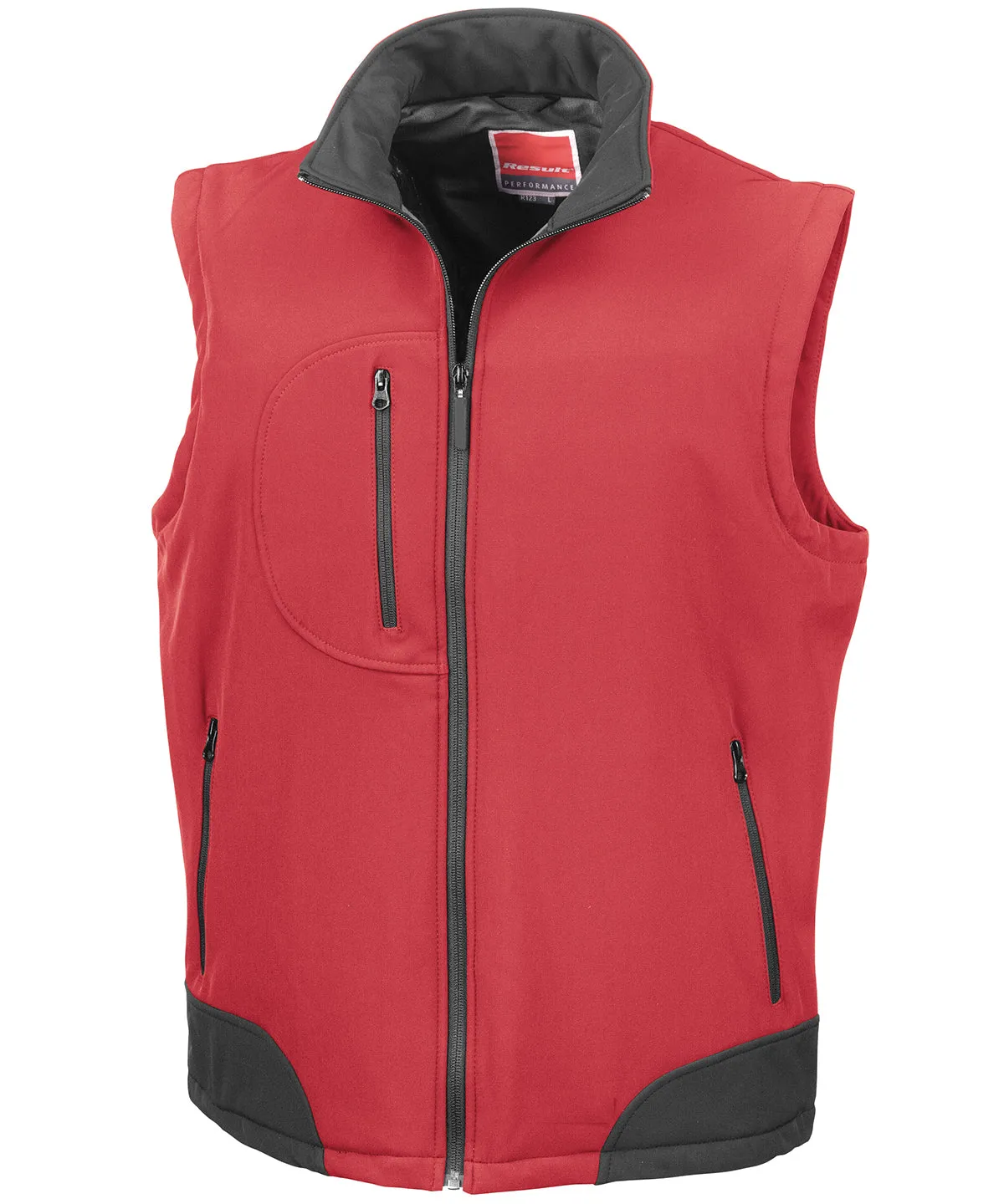 Red/Black - Softshell bodywarmer