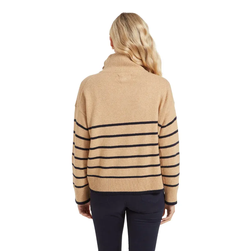 Schoffel Sandsend 1/4 Zip Ladies Jumper - Warm Sand