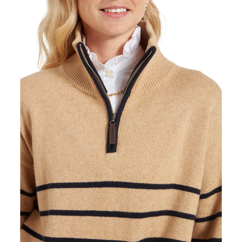 Schoffel Sandsend 1/4 Zip Ladies Jumper - Warm Sand