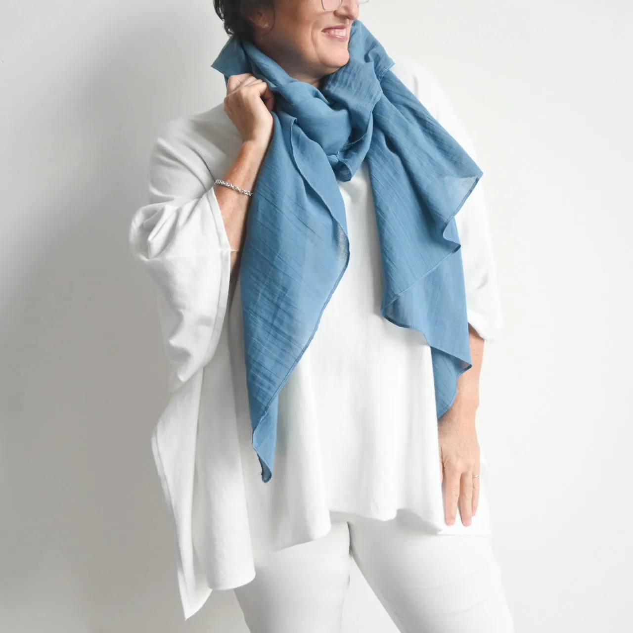 Soft As A Cloud Cotton Scarf Wrap