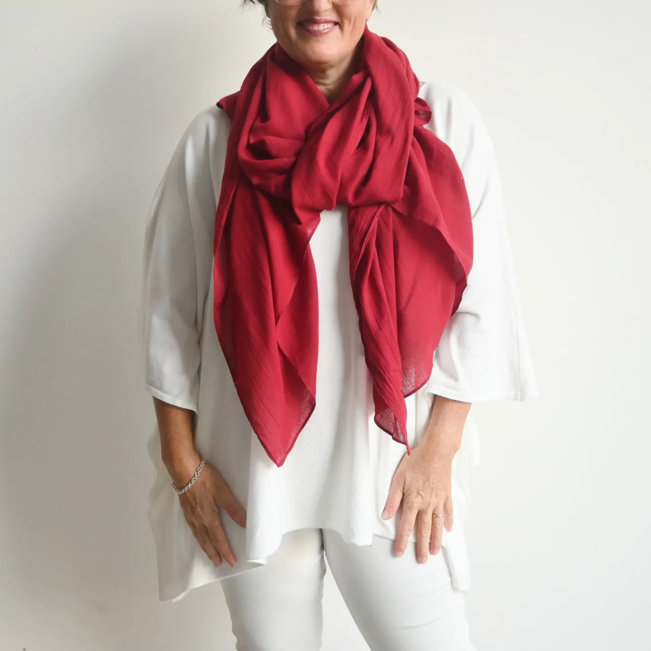 Soft As A Cloud Cotton Scarf Wrap