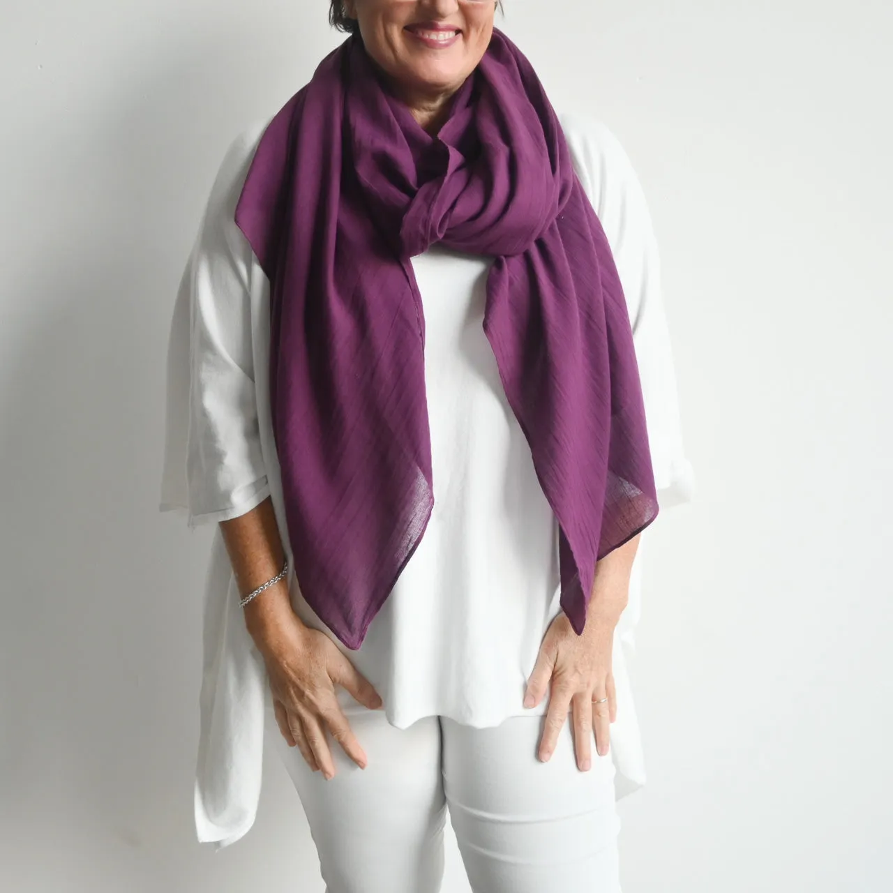 Soft As A Cloud Cotton Scarf Wrap