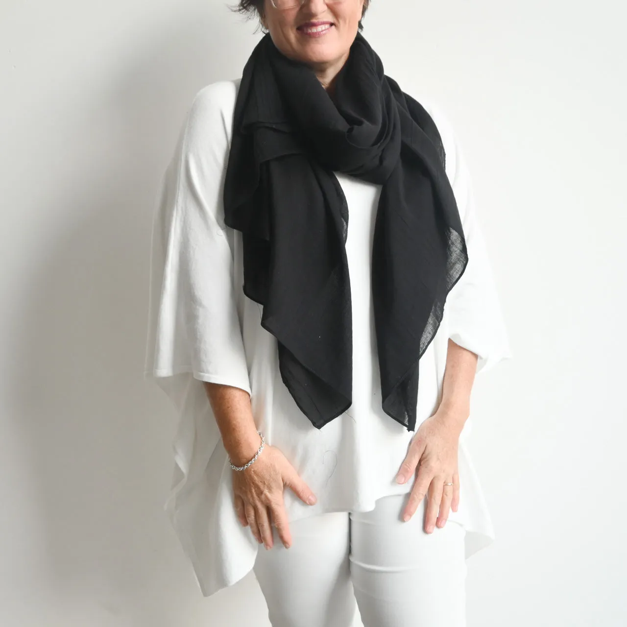 Soft As A Cloud Cotton Scarf Wrap