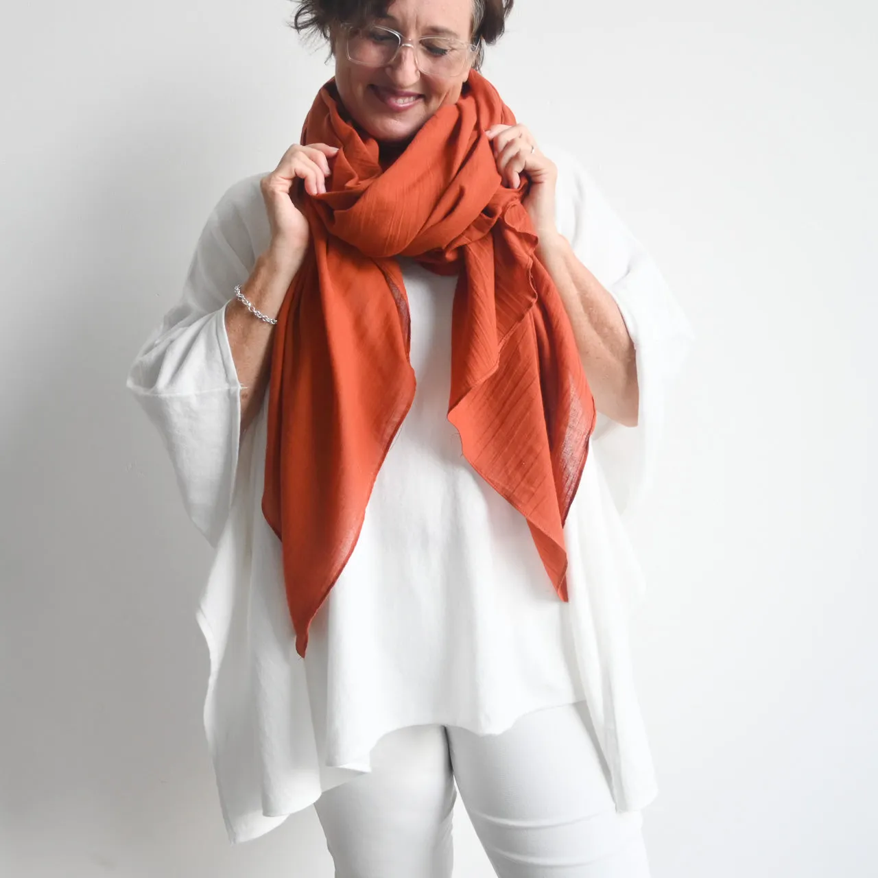 Soft As A Cloud Cotton Scarf Wrap