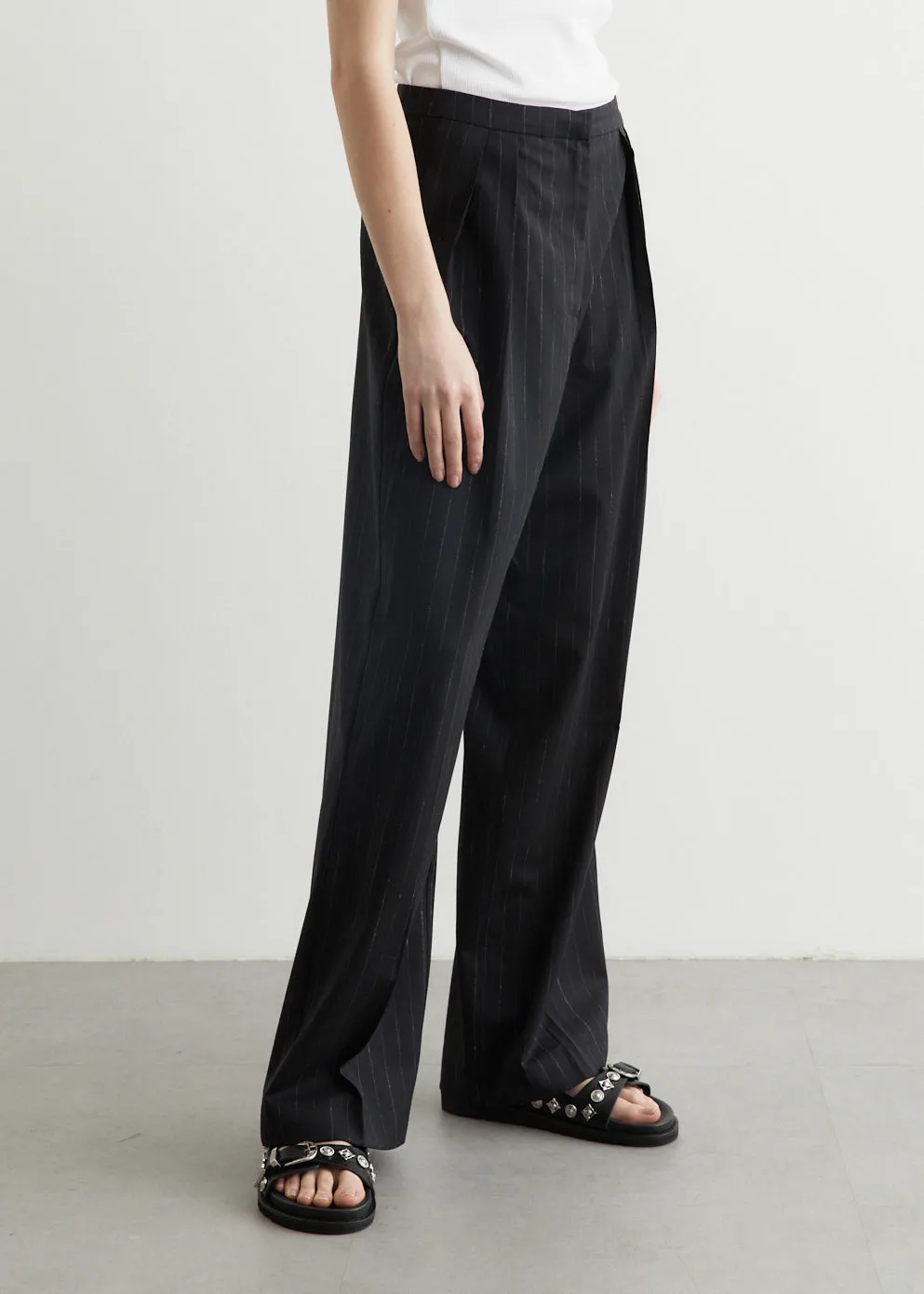 Tailored Pinstripe Pants