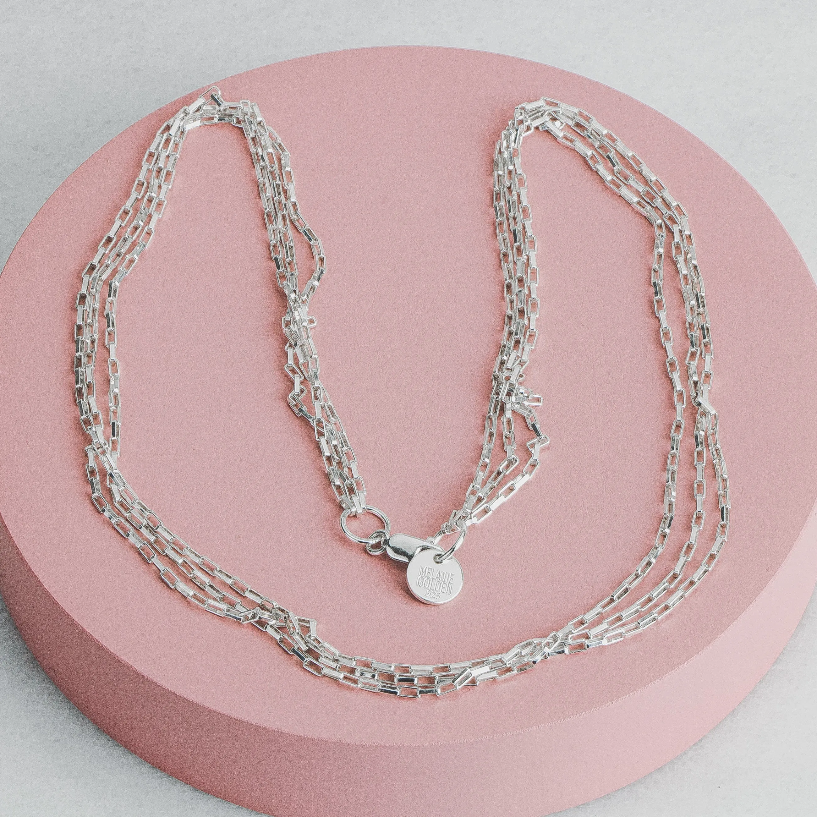 Triple Box Chain Necklace