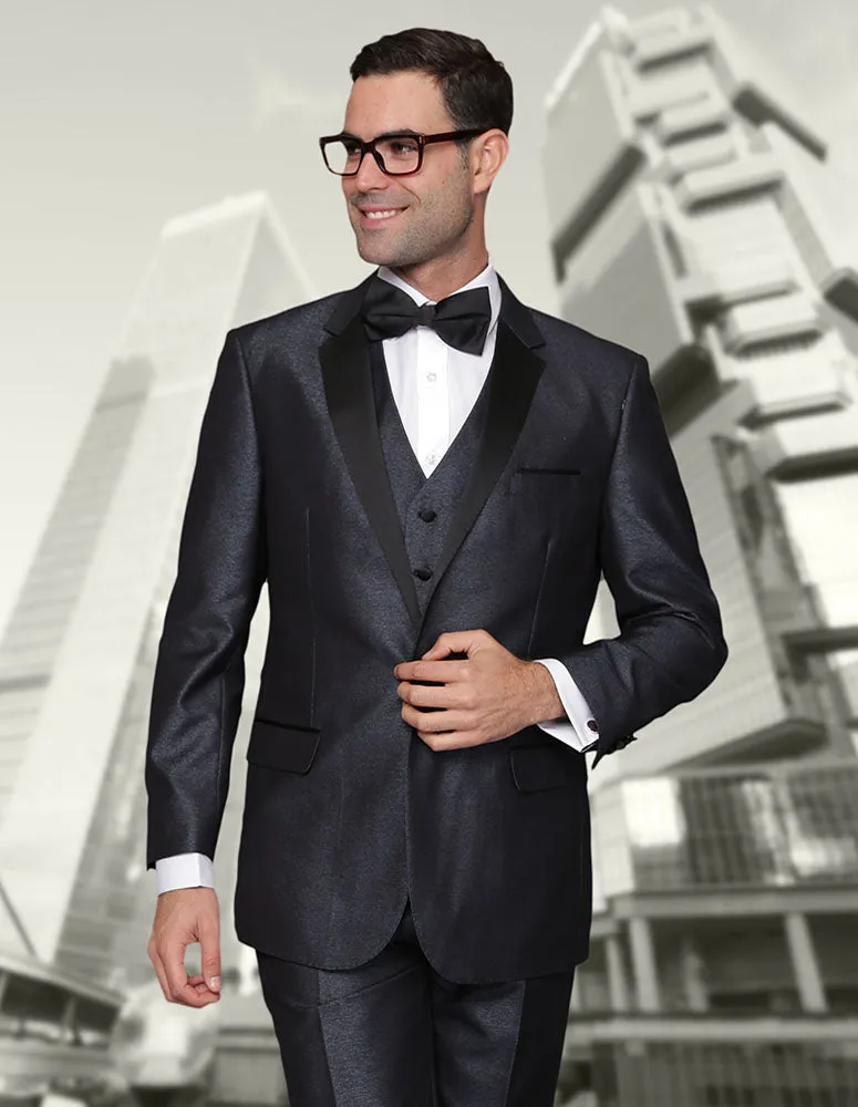 TURIN II BLUE 3 PC TAILORED FIT TUXEDO