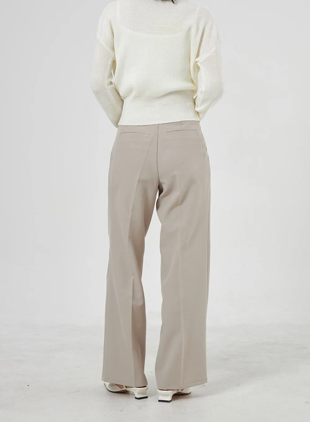 Wide Basic Tailored Pants OA307