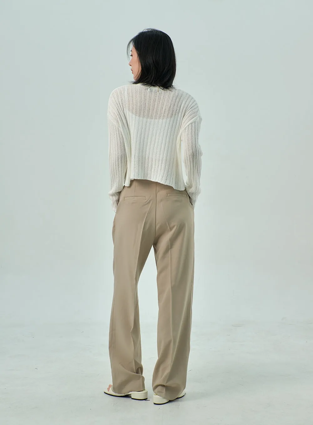 Wide Basic Tailored Pants OY310