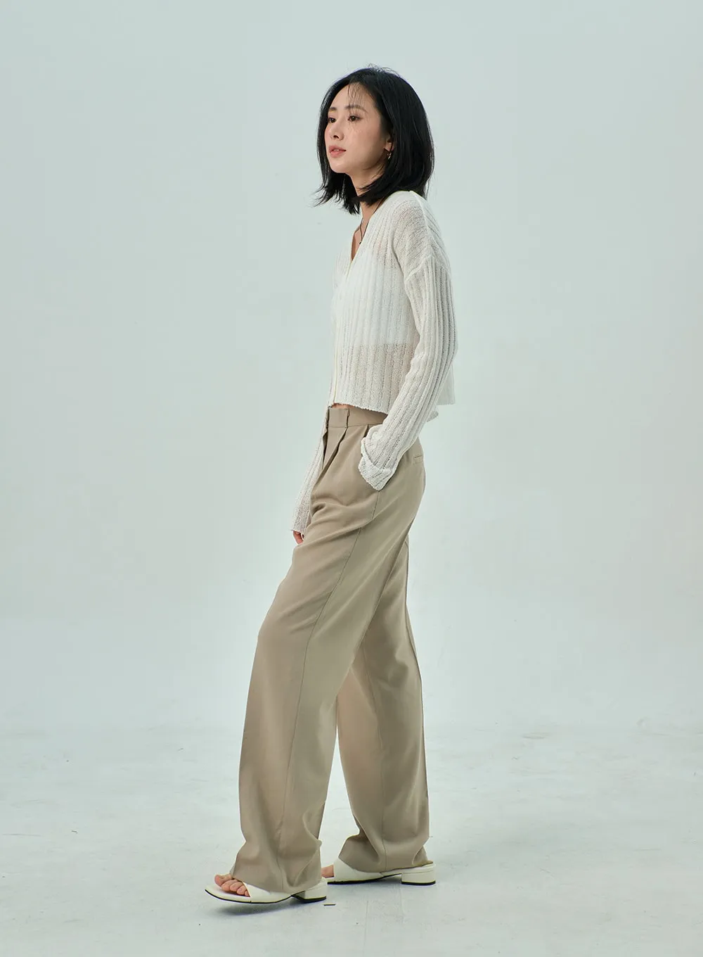 Wide Basic Tailored Pants OY310