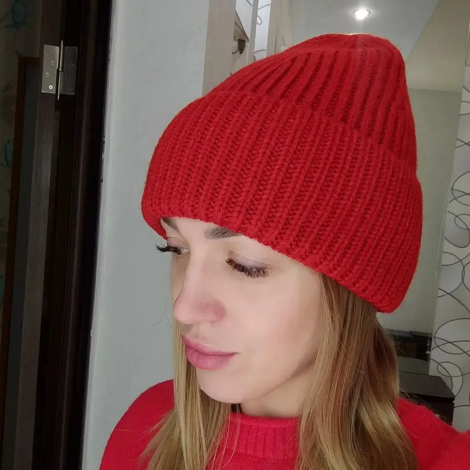 Women's Chunky Knit Beanie Hat