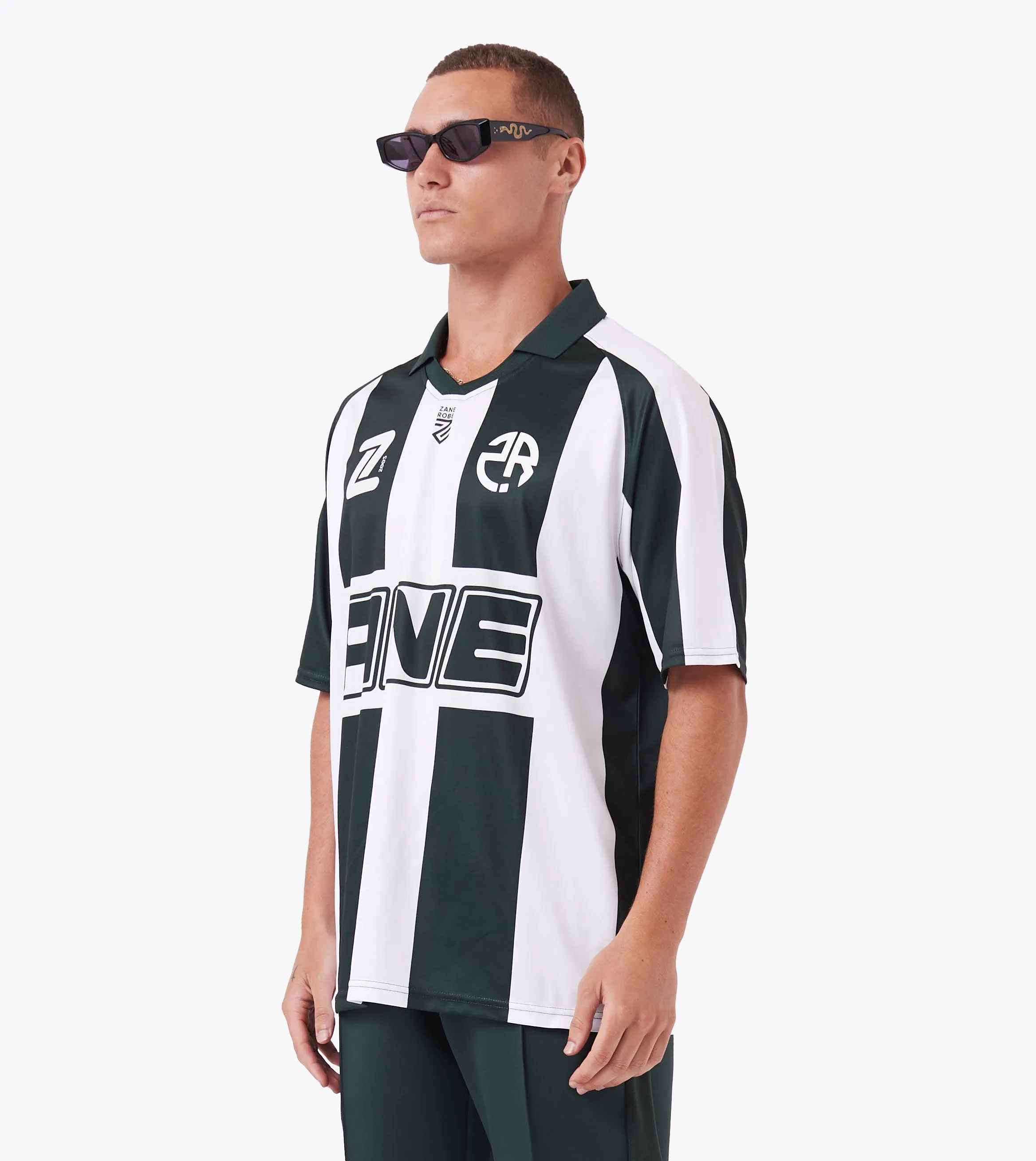 ZR Football Shirt Forest Stripe